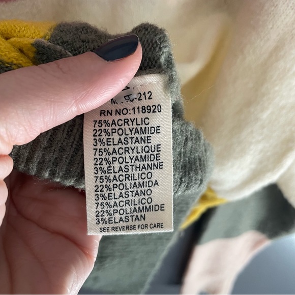 FRNCH Women Striped Long Sleeve Colorblock Sweater - Picture 4 of 5